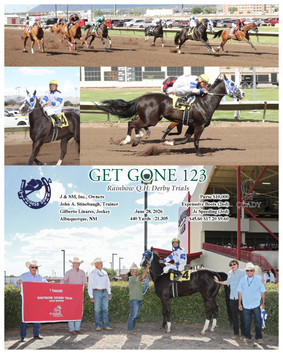 GET GONE 123 - Rainbow Q.H. Derby Trials - 06-28-26 - R08 - RUI