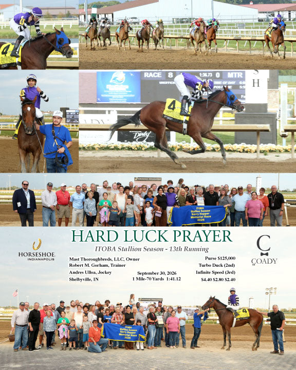 HARD LUCK PRAYER - ITOBA Stallion Season - 13th Running - 09-30-26 - R08 - IND