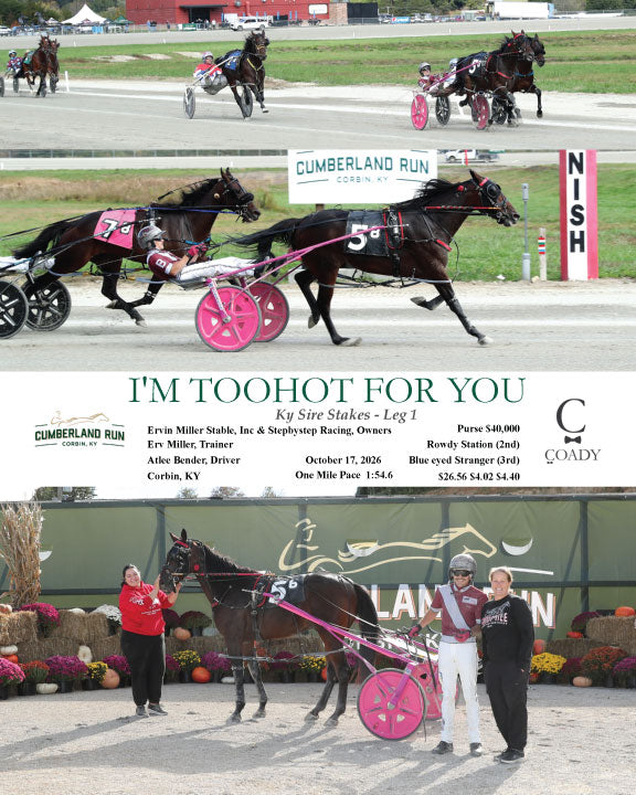I'M TOOHOT FOR YOU - Ky Sire Stakes - Leg 1 - 10-17-26 - R08 - CLR