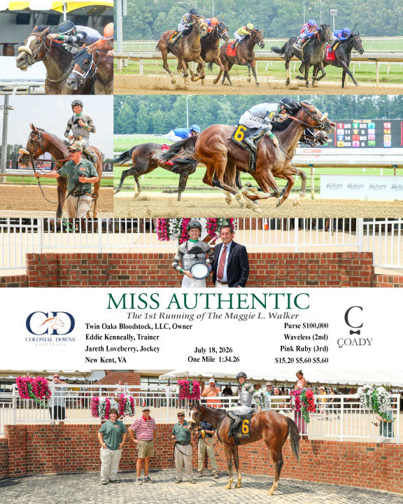 MISS AUTHENTIC - The 1st Running of The Maggie L. Walker - 07-18-26 - R08 - CNL