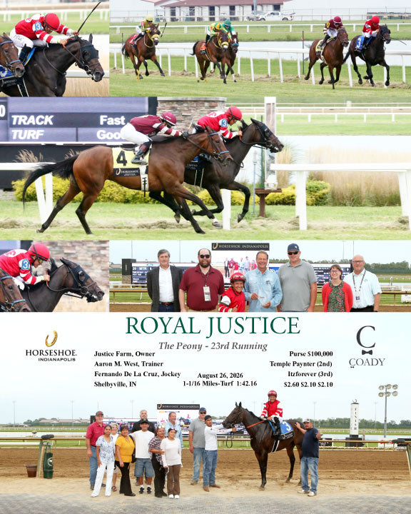 ROYAL JUSTICE - The Peony - 23rd Running - 08-26-26 - R08 - IND