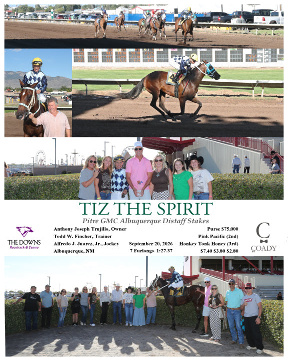 TIZ THE SPIRIT - Pitre GMC Albuquerque Distaff Stakes - 09-20-26 - R08 - ALB
