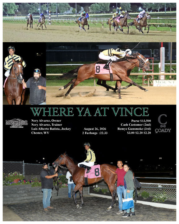 WHERE YA AT VINCE - 08-26-26 - R08 - MNR
