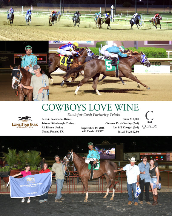 COWBOYS LOVE WINE - 091926 - Race 09 - LSP