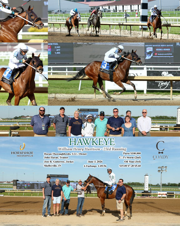 HAWKEYE - William Henry Harrison - 23rd Running - 06-03-26 - R09 - IND
