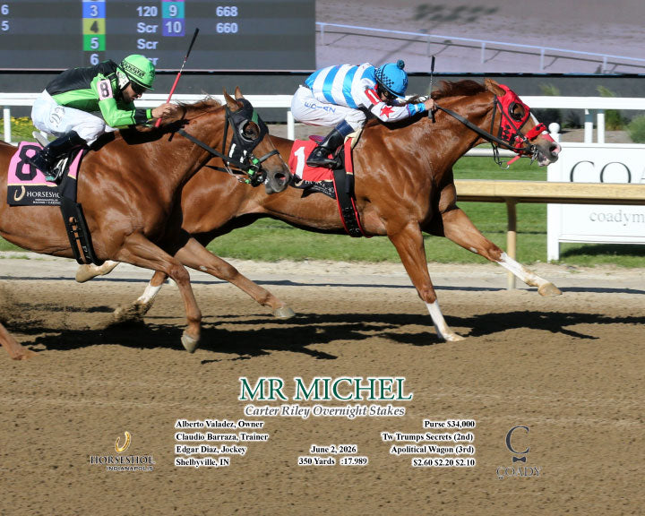 MR MICHEL - Carter Riley Overnight Stakes - 06-02-26 - R09 - IND - Action