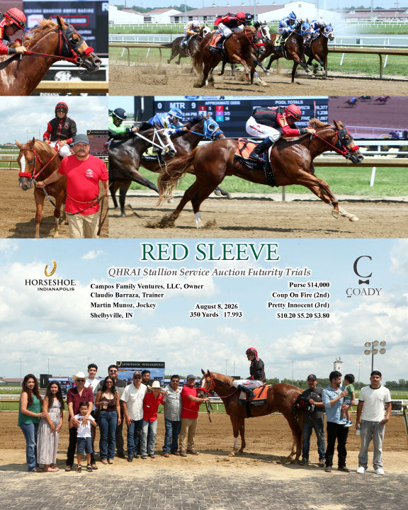 RED SLEEVE - QHRAI Stallion Service Auction Futurity Trials - 08-08-26 - R09 - IND
