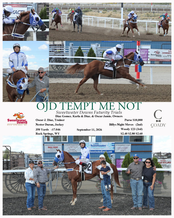 OJD TEMPT ME NOT - Sweetwater Downs Futurity Trials - 09-11-26 - R09 - SWF