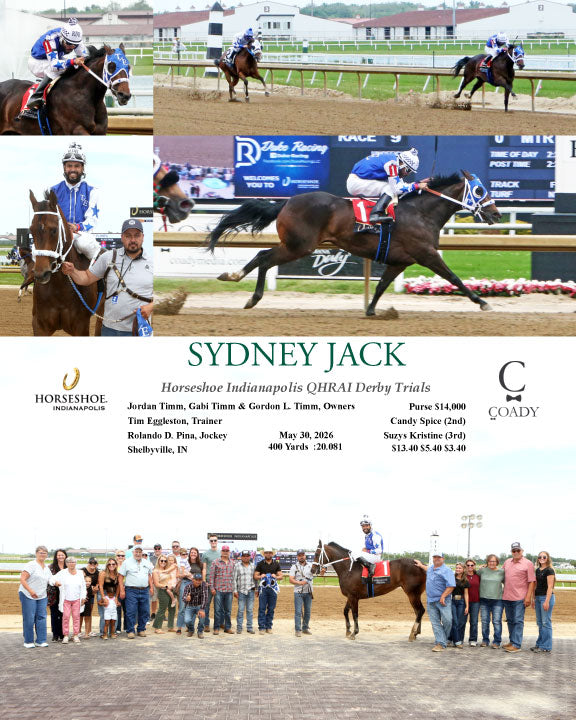 SYDNEY JACK - Horseshoe Indianapolis QHRAI Derby Trials - 05-30-26 - R09 - IND