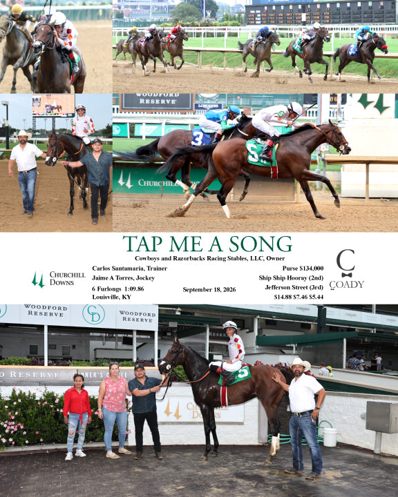 TAP ME A SONG - 091826 - Race 09 - CD