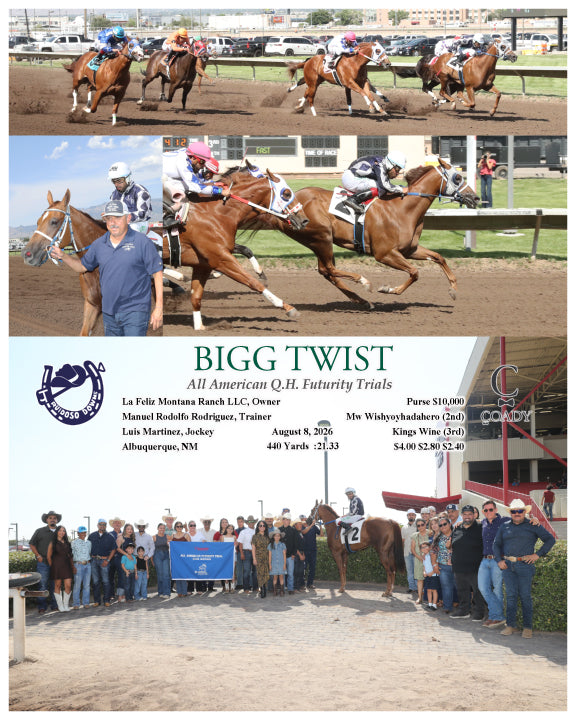 BIGG TWIST - All American Q.H. Futurity Trials - 08-08-26 - R10 - RUI