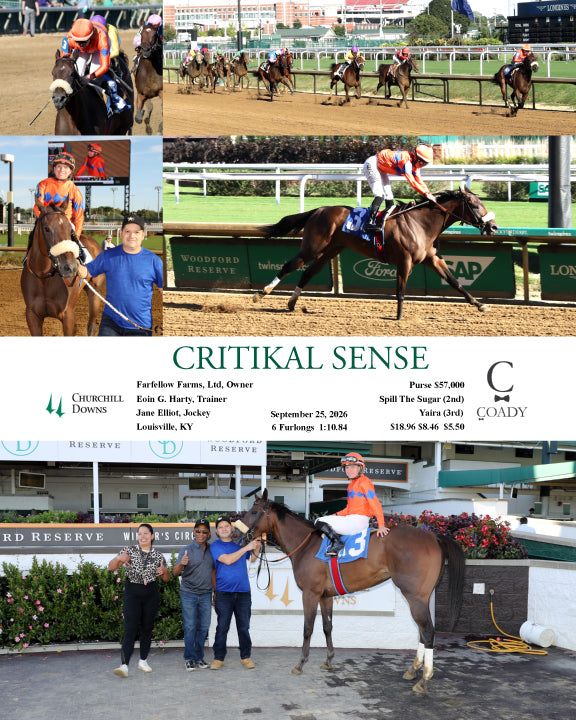 CRITIKAL SENSE - 092526 - Race 10 - CD