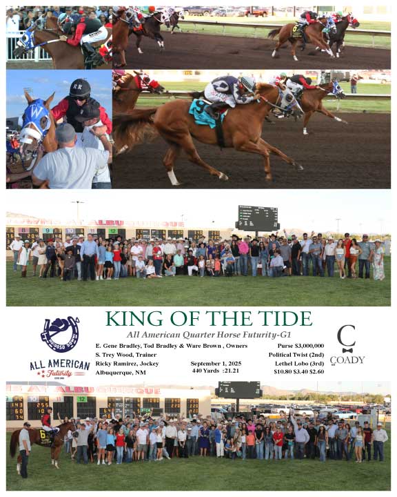 KING OF THE TIDE - All American Quarter Horse Futurity-G1 - 09-01-25 - R10 - RUI - Coady Media - Kurtis Coady Photography