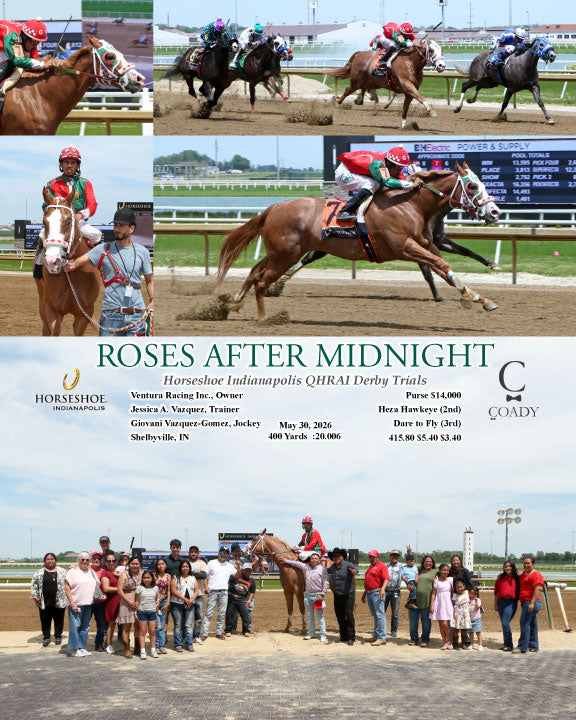 ROSES AFTER MIDNIGHT - Horseshoe Indianapolis QHRAI Derby Trials - 05-30-26 - R10 - IND