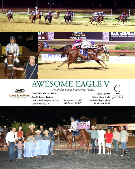 AWESOME EAGLE V - Dash for Cash Furturity Trials - 09-19-26 - R11 - LSP