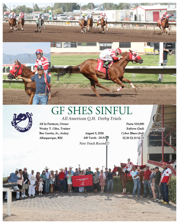 GF SHES SINFUL - All American Q.H. Derby Trials - 08-09-26 - R11 - RUI