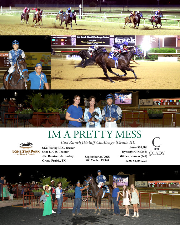 IM A PRETTY MESS - Cox Ranch Distaff Challenge (Grade III) - 09-26-26 - R11 - LSP