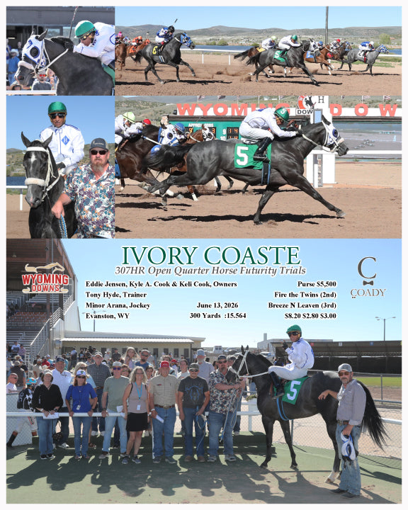 IVORY COASTE - 307HR Open Quarter Horse Futurity Trials - 06-13-26 - R11 - WYO