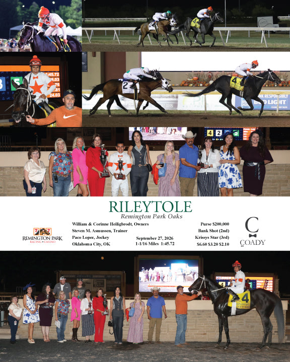 RILEYTOLE - Remington Park Oaks - 09-27-26 - R11 - RP