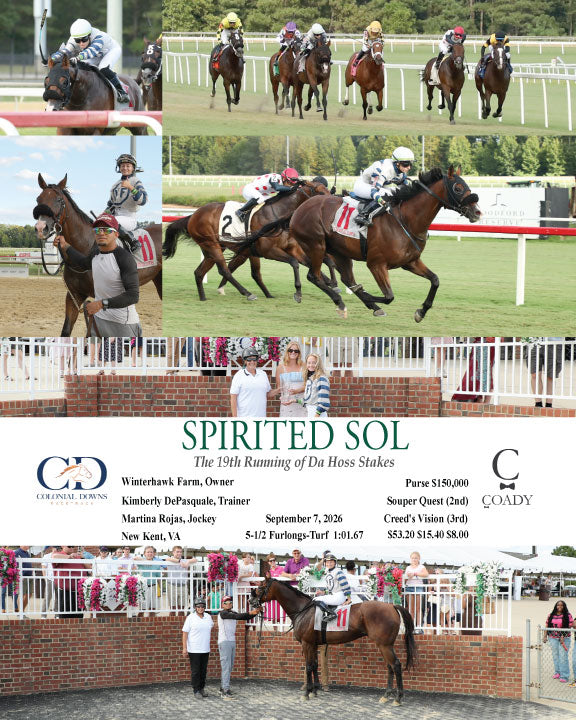 SPIRITED SOL - The 19th Running of Da Hoss Stakes - 09-07-26 - R11 - CNL