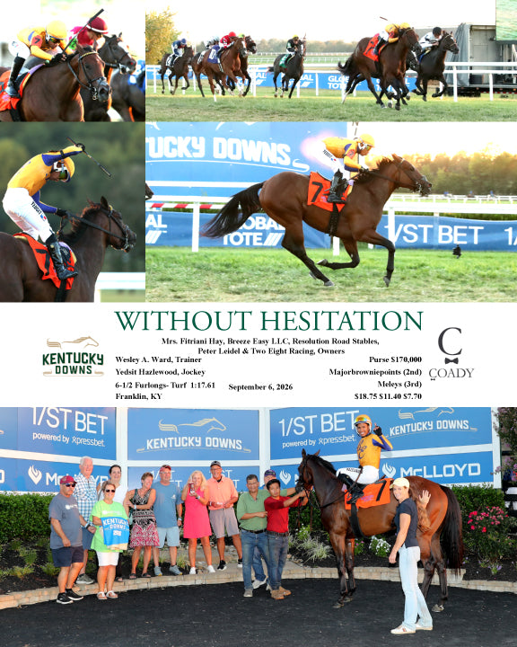 WITHOUT HESITATION - 090626 - Race 12 - KD