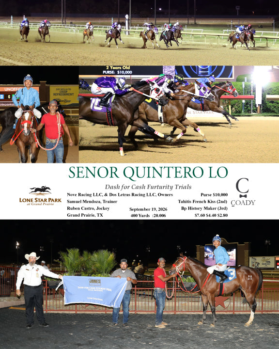 SENOR QUINTERO LO - Dash for Cash Furturity Trials - 09-19-26 - R13 - LSP