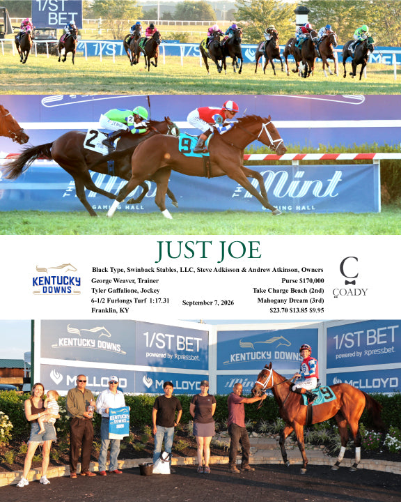 JUST JOE - 090726 - Race 14 - KD