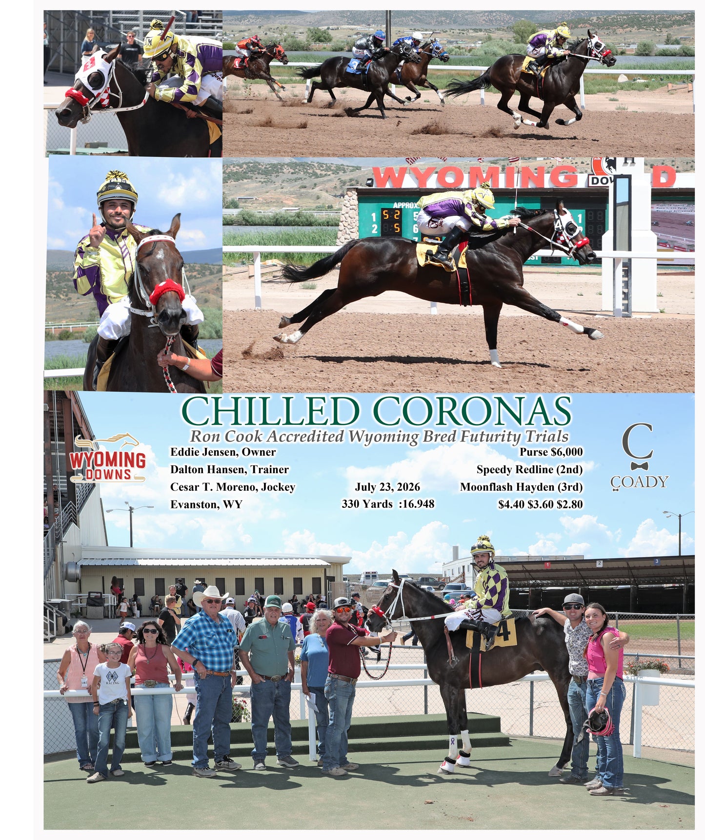 CHILLED CORONAS - Ron Cook Accredited Wyoming Bred Futurity Trials - 07-23-26 - R01 - WYO
