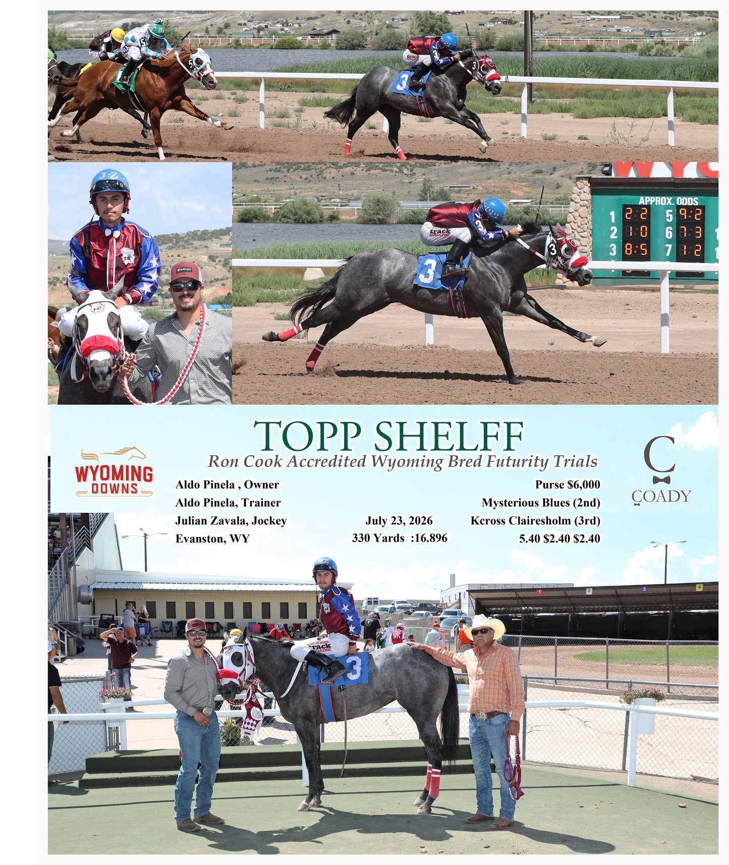 TOPP SHELFF - Ron Cook Accredited Wyoming Bred Futurity Trials - 07-23-26 - R02 - WYO