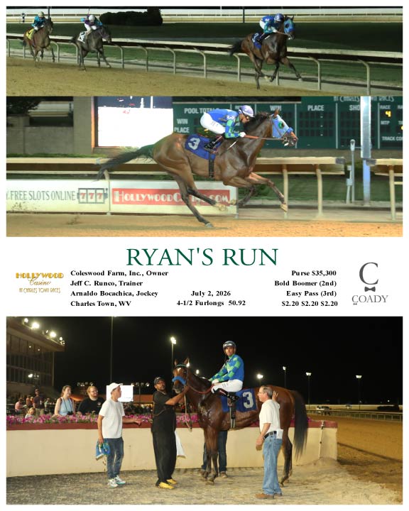 RYAN'S RUN - 07-02-26 - R04 - CT