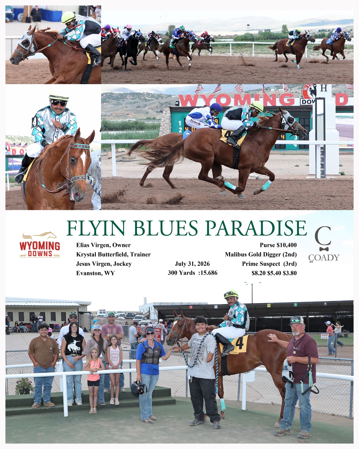 FLYIN BLUES PARADISE - 07-31-26 - R04 - WYO