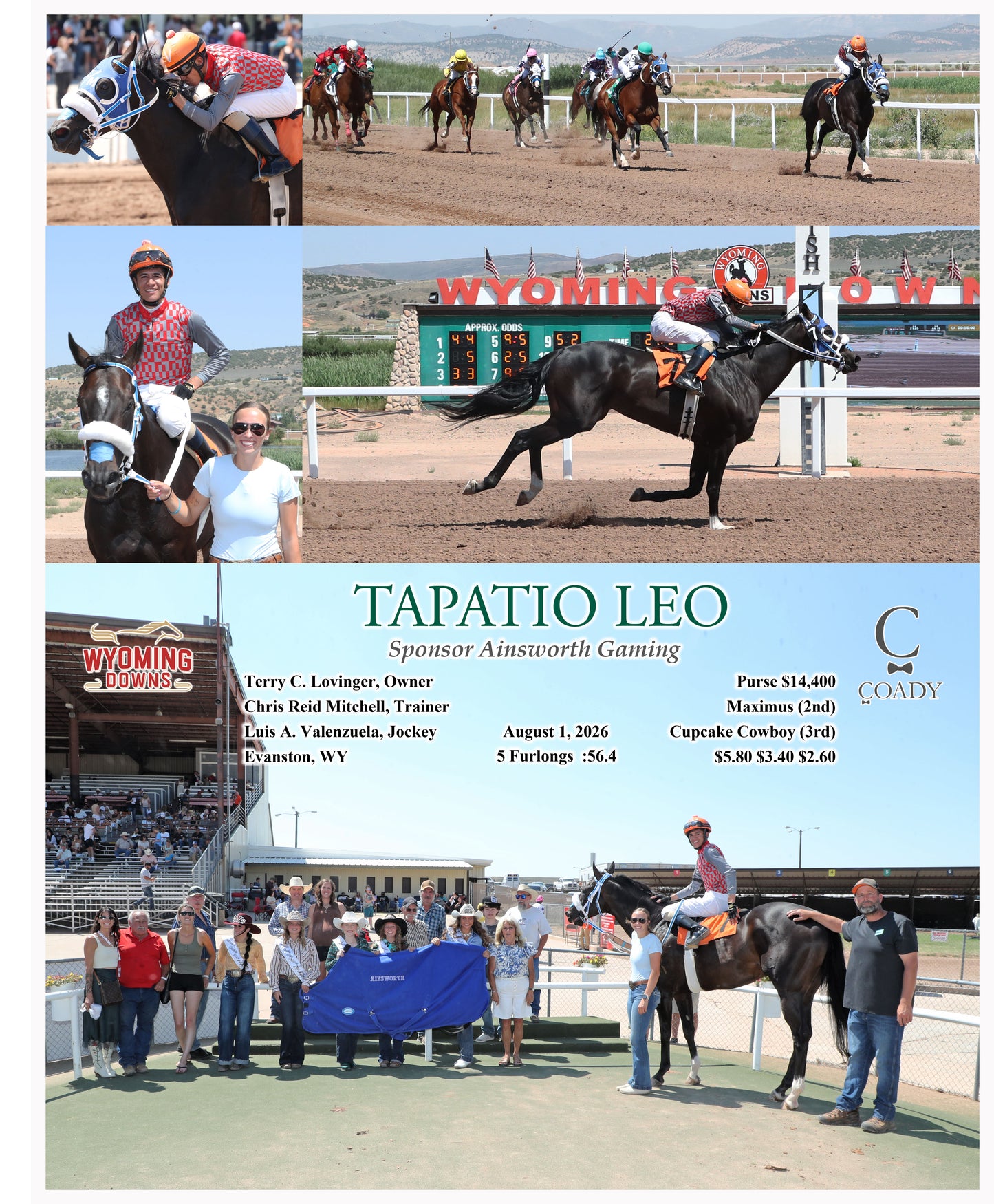 TAPATIO LEO - Sponsor Ainsworth Gaming - 08-01-26 - R05 - WYO