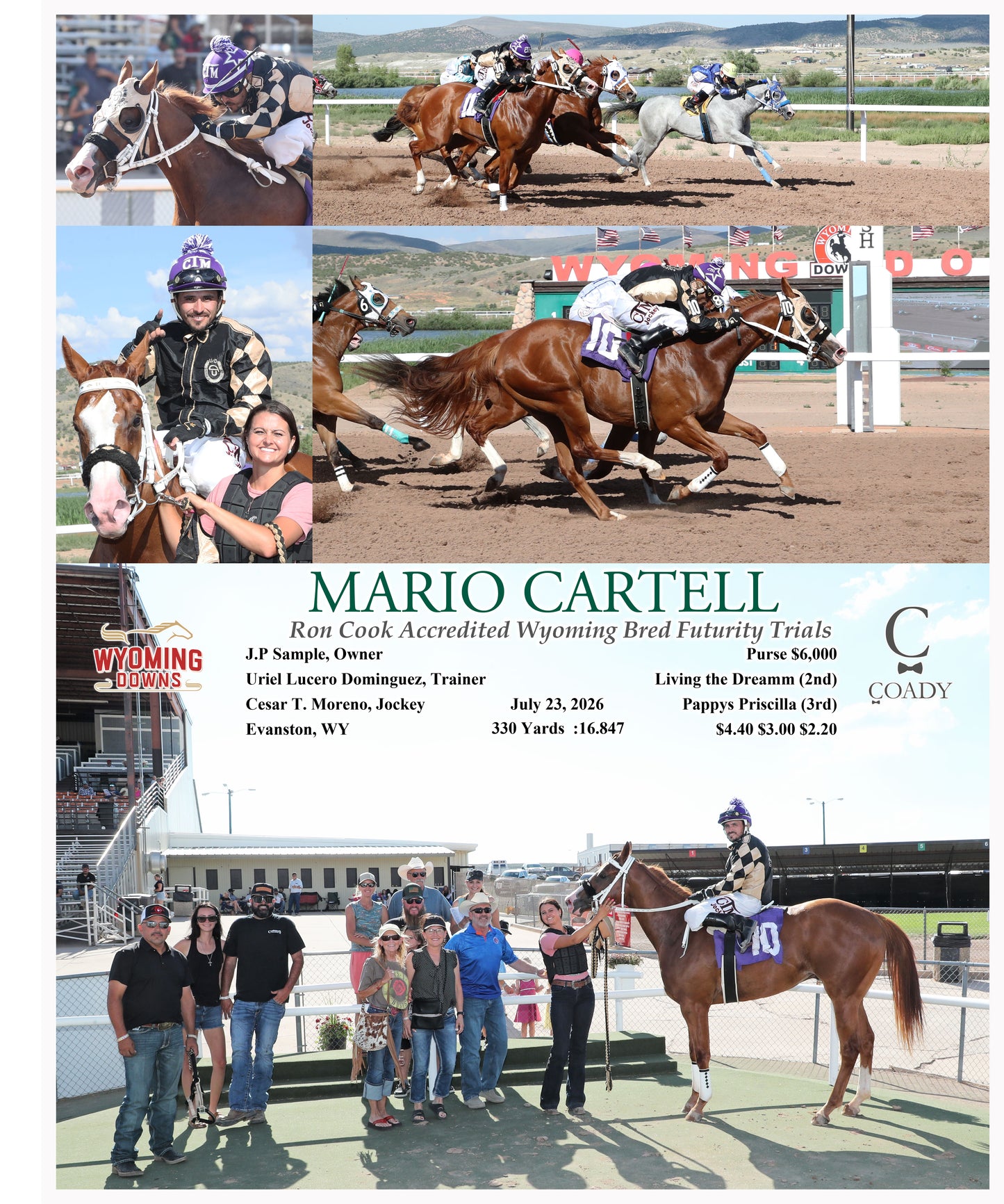 MARIO CARTELL - Ron Cook Accredited Wyoming Bred Futurity Trials - 07-23-26 - R07 - WYO