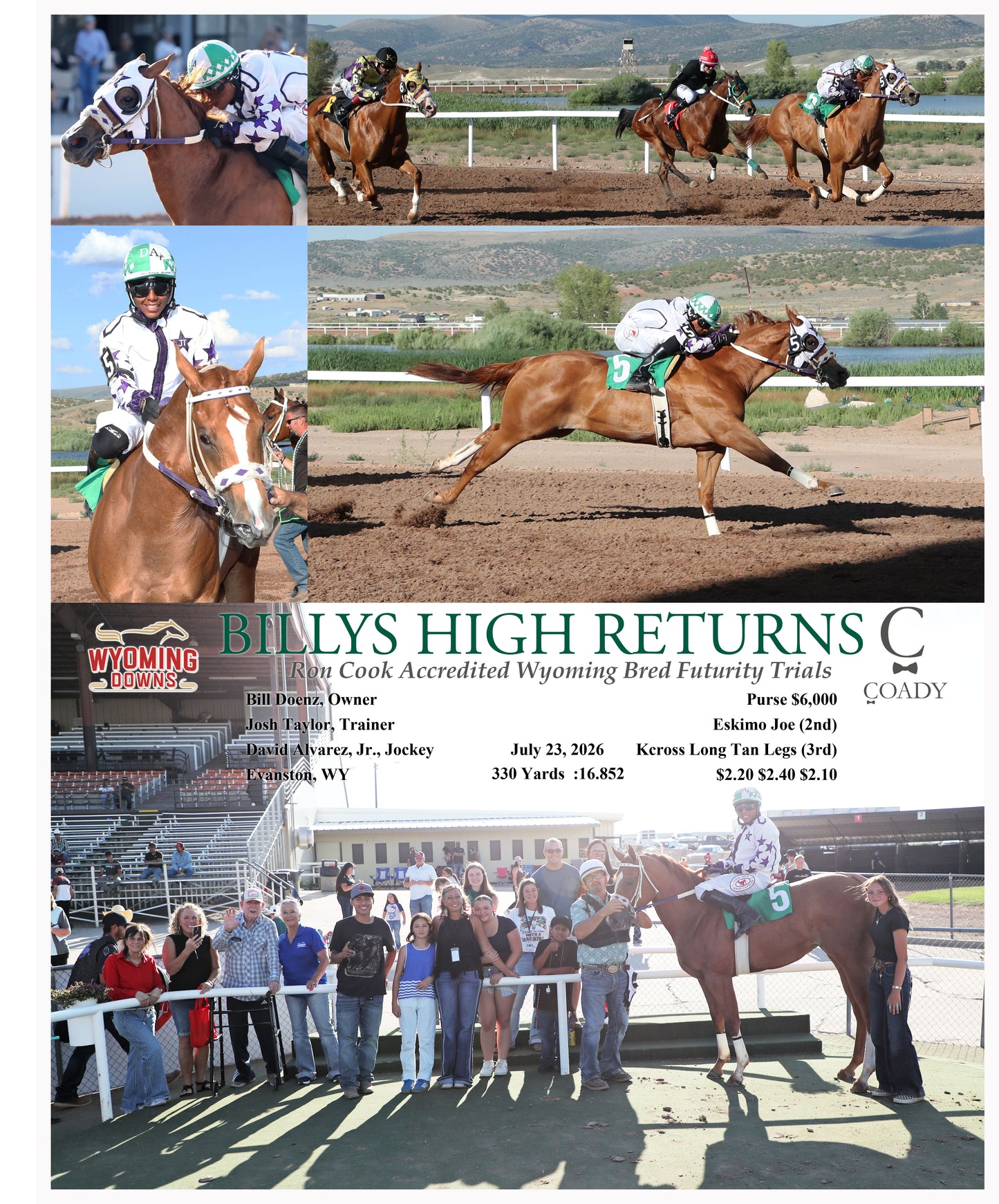 BILLYS HIGH RETURNS - Ron Cook Accredited Wyoming Bred Futurity Trials - 07-23-26 - R09 - WYO