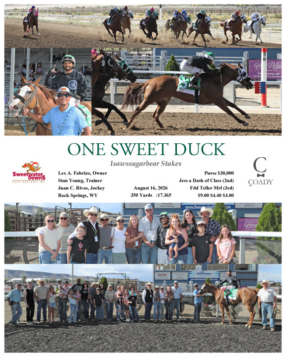 ONE SWEET DUCK - Isawssugarbear Stakes - 08-16-26 - R09 - SWF