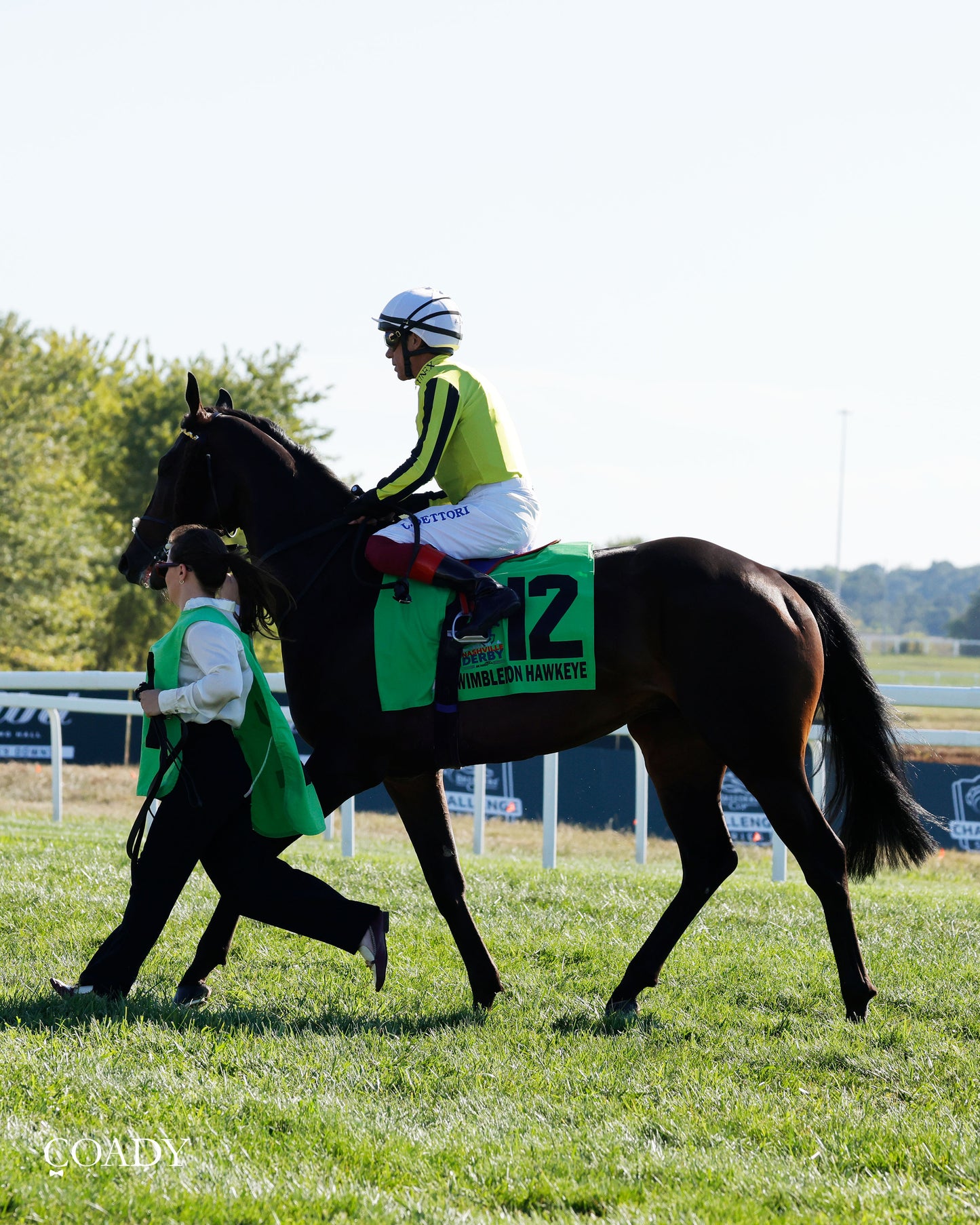 WIMBLEDON HAWKEYE - DK Horse Nashville Derby Invitational Stakes - 08-30-25 - KD - Post Parade 05 - Coady Media - Kurtis Coady Photography