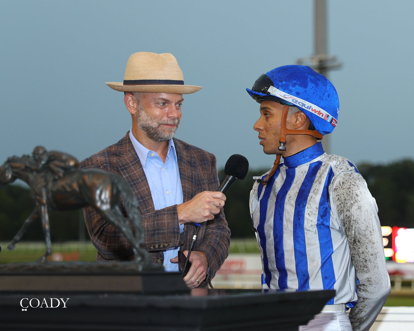 WORLD BEATER - The Old Dominion Derby G3 - 09-06-25 - R10 - CNL - Interview 02 - Coady Media - Kurtis Coady Photography