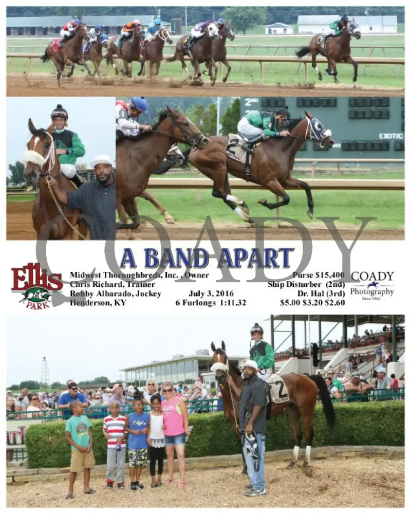 A Band Apart - 070316 Race 04 Elp Ellis Park