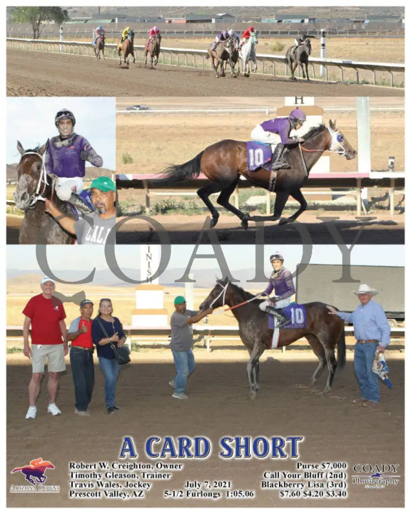 A Card Short - 07-07-21 R08 Azd Arizona Downs