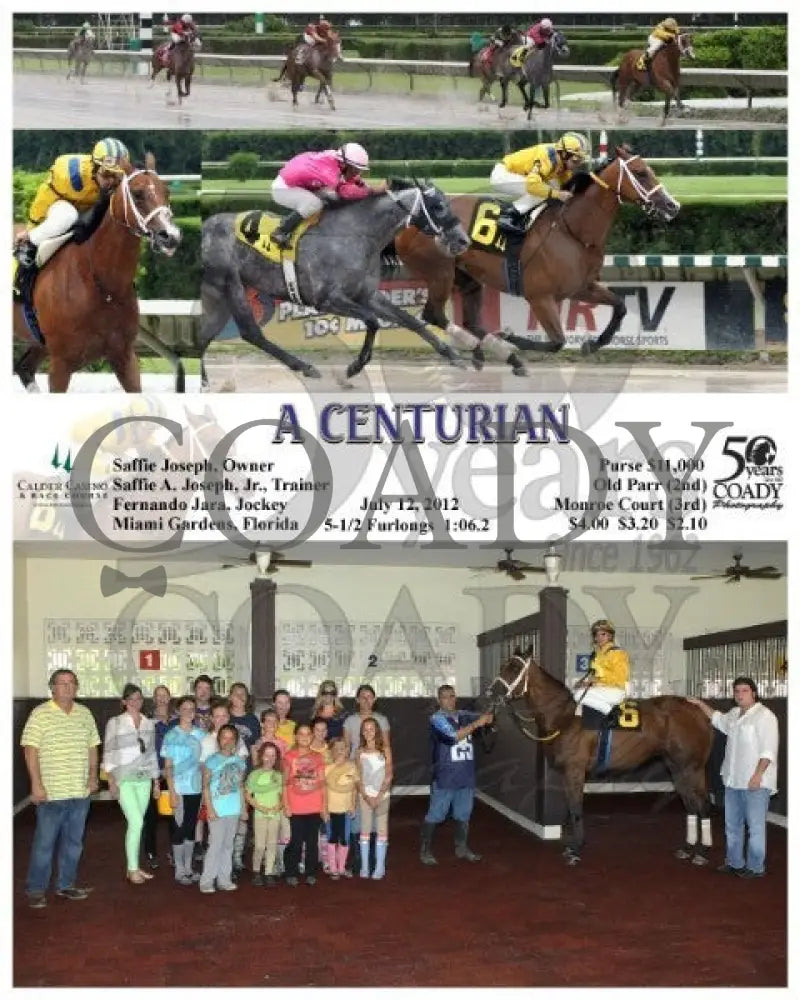 A Centurian - 071212 Race 04 Calder Course