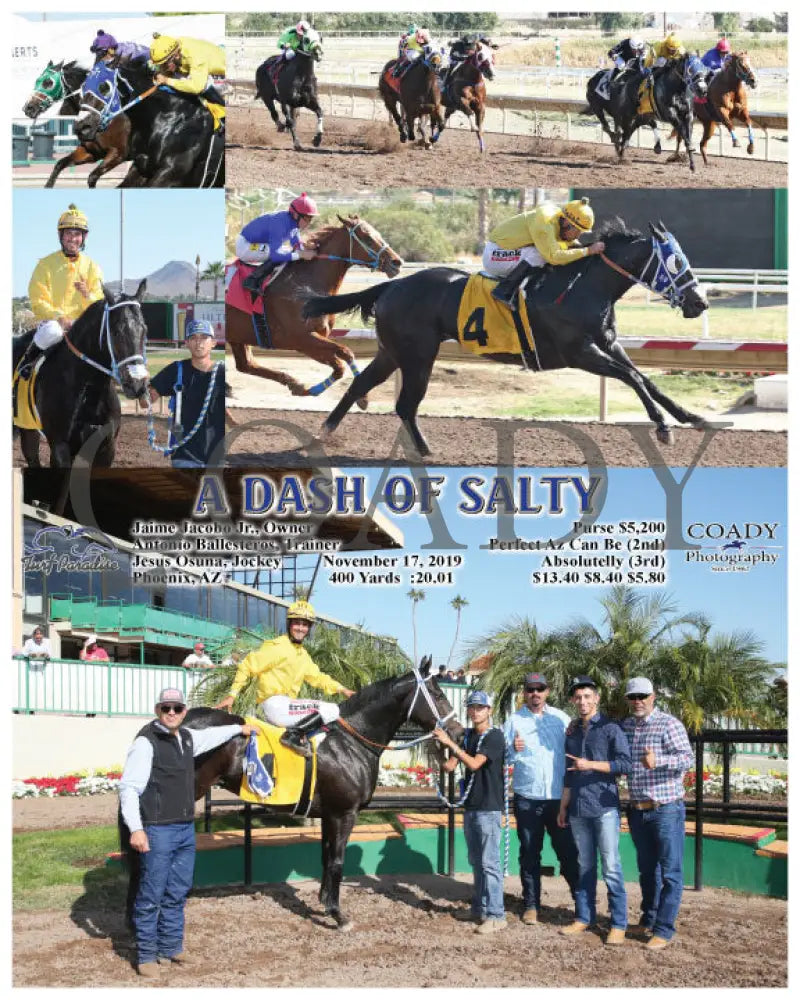 A Dash Of Salty - 11-17-19 R01 Tup Turf Paradise