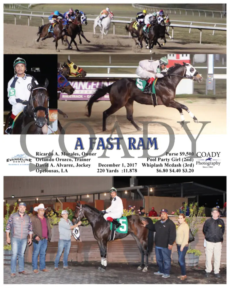 A Fast Ram - 120117 Race 05 Evd Evangeline Downs