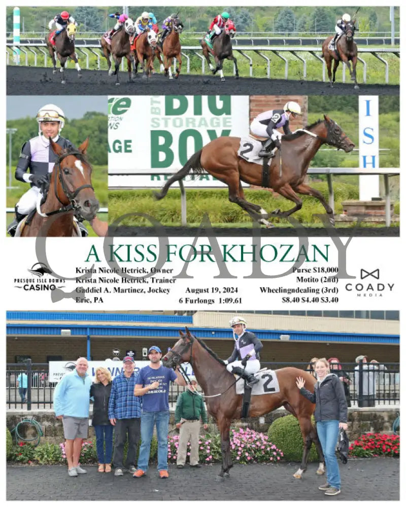 A Kiss For Khozan - 08-19-24 R06 Pid Presque Isle Downs