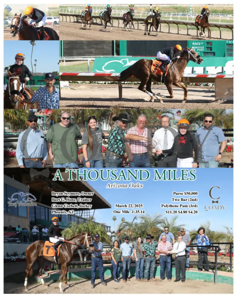 A THOUSAND MILES - Arizona Oaks - 03-22-25 - R07 - TUP Turf Paradise