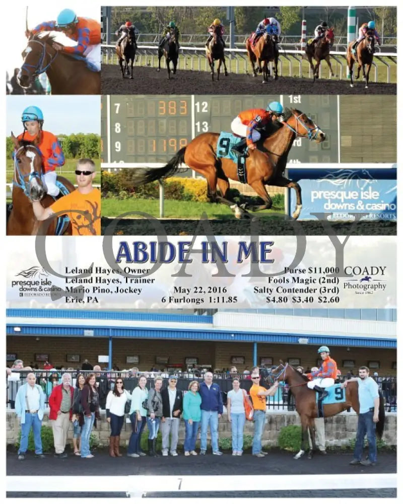 Abide In Me - 052216 Race 05 Pid Presque Isle Downs