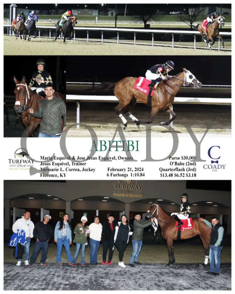 Abitibi - 02-21-24 R06 Tp Turfway Park