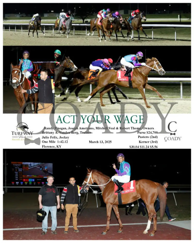 ACT YOUR WAGE - 03-13-25 - R07 - TP Turfway Park