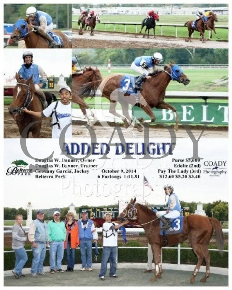 Added Delight - 100914 Race 03 Btp Belterra Park