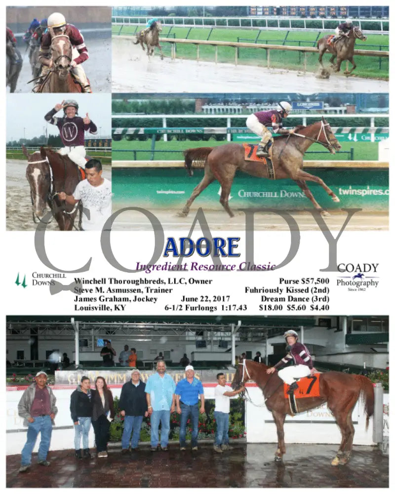 Adore - 062217 Race 07 Cd Churchill Downs