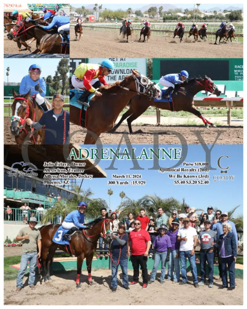 Adrenalanne - 03 - 11 - 24 R02 Tup Turf Paradise